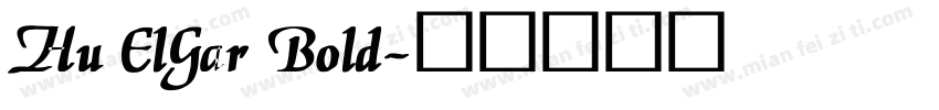 Hu ElGar Bold字体转换